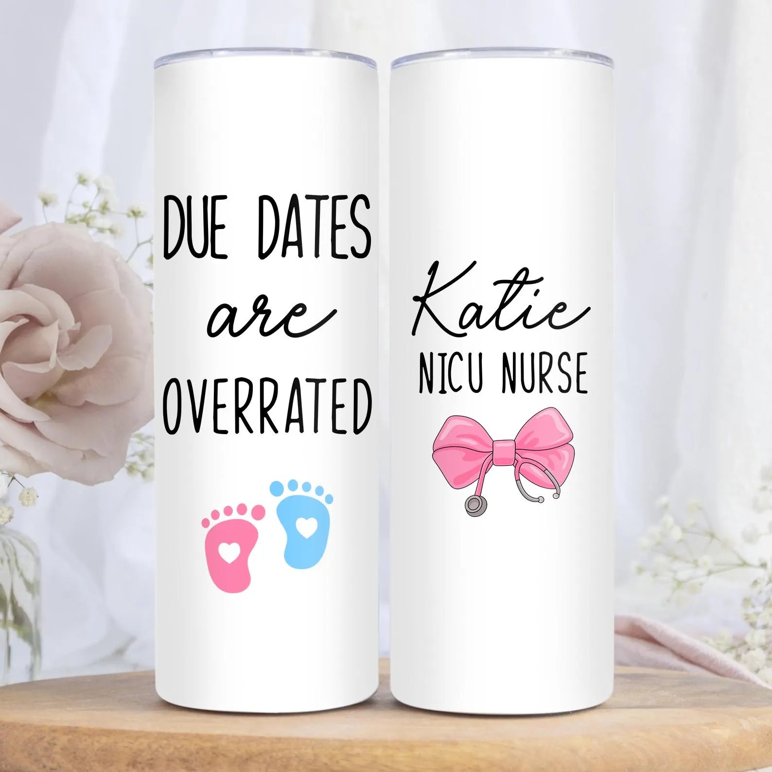 Personalized NICU Nurse Tumbler, Nurse Appreciation Gift, NICU Coffee Tumbler, Gift for Neonatal Intensive Care Unit