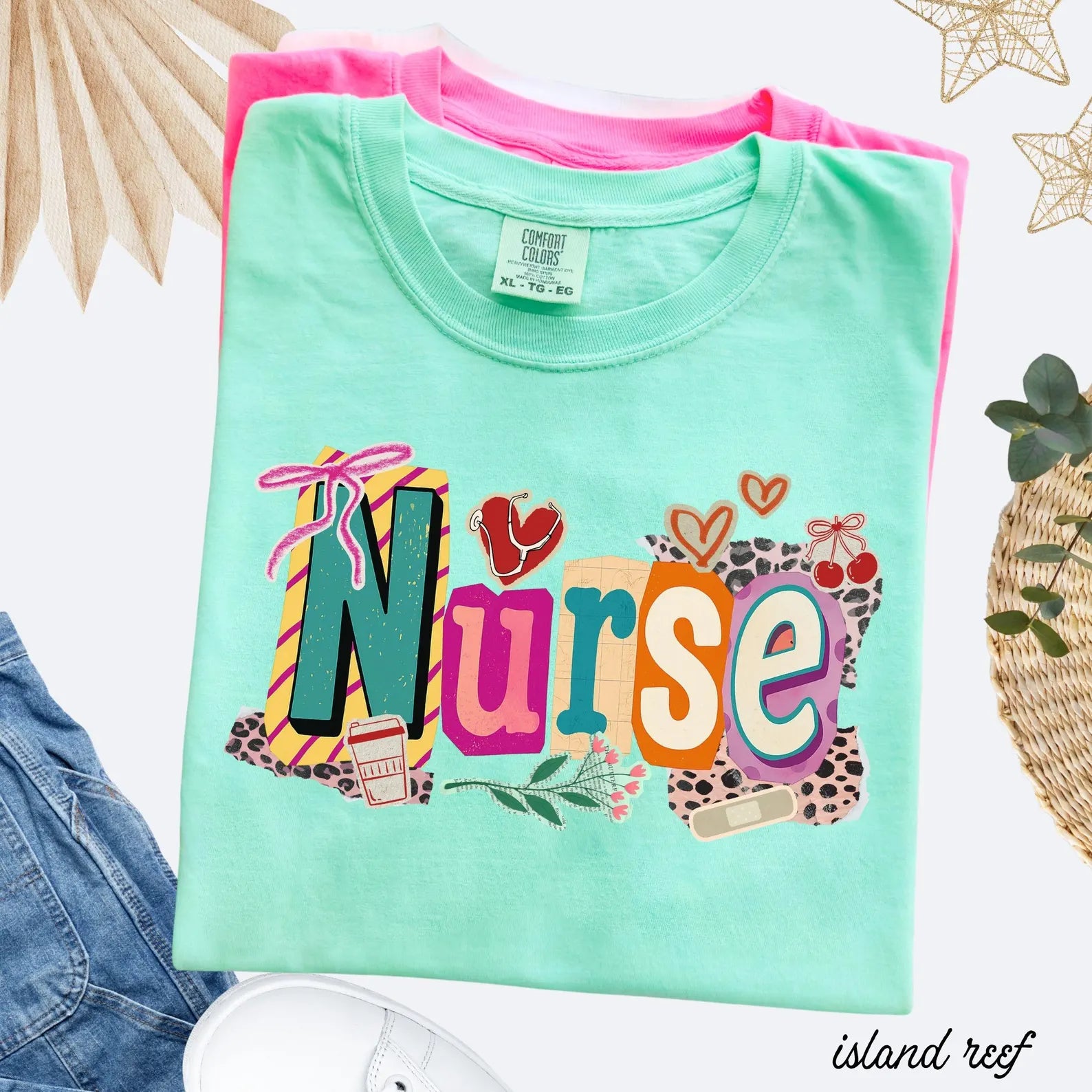 Nurse Shirt Retro Comfort colors Cute Nurse Tee Registered Nurse Shirt Nurse Gift for Women RN Nurse Tee Nurse Appreciation Shirt Colorful