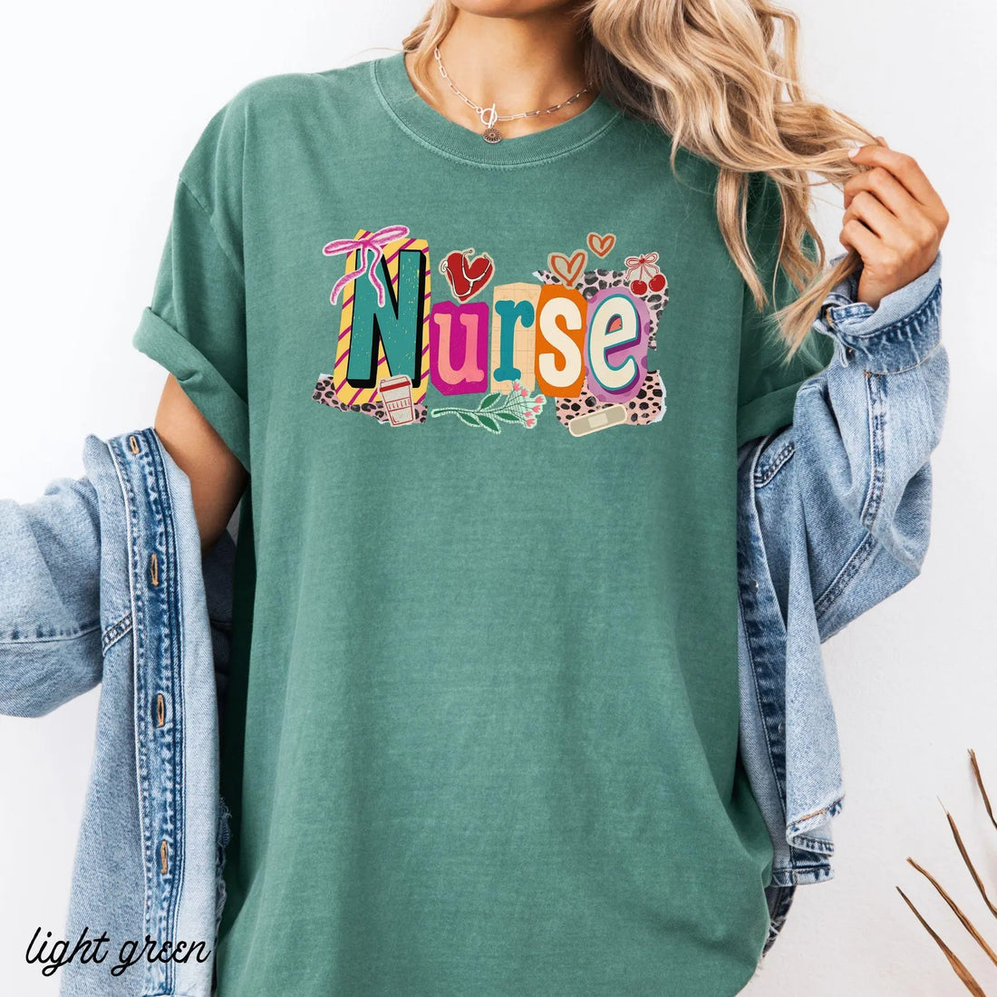 Nurse Shirt Retro Comfort colors Cute Nurse Tee Registered Nurse Shirt Nurse Gift for Women RN Nurse Tee Nurse Appreciation Shirt Colorful