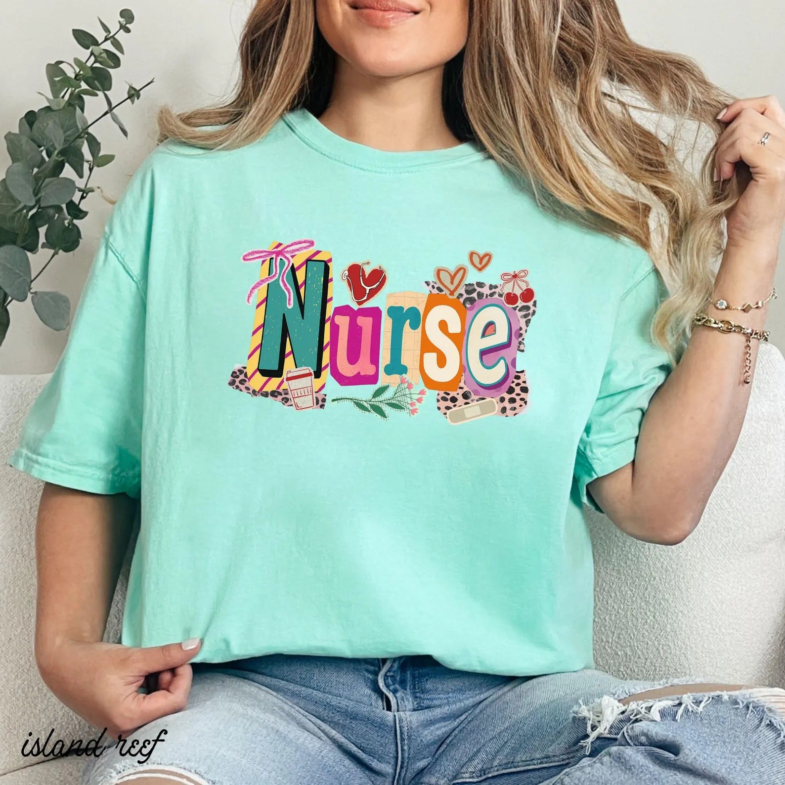 Nurse Shirt Retro Comfort colors Cute Nurse Tee Registered Nurse Shirt Nurse Gift for Women RN Nurse Tee Nurse Appreciation Shirt Colorful